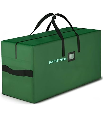 Sac De Rangement Pour Sapin De Noël 100x26x45 Cm - Tissu Oxford 600D Imperméable - Avec Poignées - 3