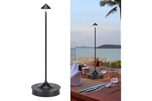 CASSTIA Tischlampe Kabellos，led dimmbar Akku weiß Tischleuchte IP54,Vintage Kleine Kabellose Tischlampen,Usb Aufladbar,FüR Schlafzimmer,Bar,Wohnzimmer,Esstisch,Hotel Camping,nachttischlampe ohne kabel