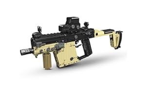 Sosuy Vector Ensemble de Fusil de Sniper en Briques, Arme Pistolet Modèle Réaliste Tirant DIY 1558 Pièces pour Adultes et Adolescents 8+ Cadeau de Collection Militaire pour Garçons et Hommes