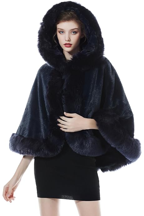 Faux Fur Fourrure Manteau Mariage Hiver Cape Femme Cdiscount Cape