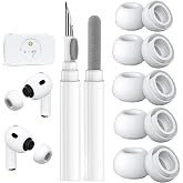 AirPods Pro 3 Nesil i&ccedil;in 5 &Ccedil;ift Yedek Kulak Ucu, Dahili Toz Koruma Ekranı, AirPods Pro 3. (2025) i&ccedil;in Temizleyici Kalem Silik
