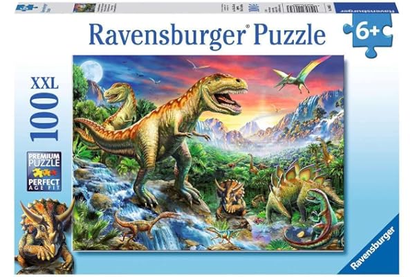 Ravensburger - 10665 3 - Puzzle - Au Temps des Dinosaures - 100 Pièces