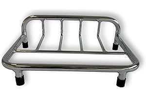 ‎KUSTOM66 Kleiner Universal Motorrad Gepäckträger Chrom für Harley-Davidson® FLH FLT 1980-1991 oder Topcase etc.