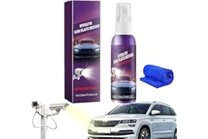 FZYSJVE Spray invisibile for targa auto, Spray protettivo invisibile for targa, Spray blocca telecamera targa, Spray trasparente for targa auto, Privacy migliorata, Protezione targa anti telecamera(1pcs)