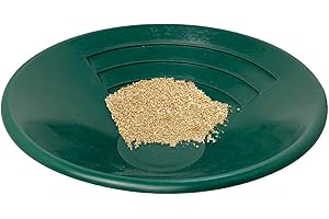 Walopola Tamiz de oro, bandeja dorada verde para lavar | Sartén verde para mejorar la visibilidad del oro para fuente de agua, mina minera, montañas inaccesibles