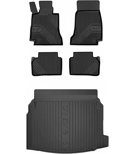Autovoetmatten, compatibel met Jeep Patriot, bouwjaar 2007-2016, 100% passend, geurloos, all-weather voetruimteschaal, 5D premium TPE vloermattenset