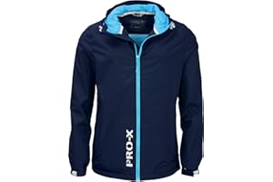 PRO-X elements Kinder Regenjacke FLASHY, Atmungsaktive Windbreaker mit Handytasche, Packsack & Kapuze, Wasserdichte Kinderjacke für Jungen & Mädchen