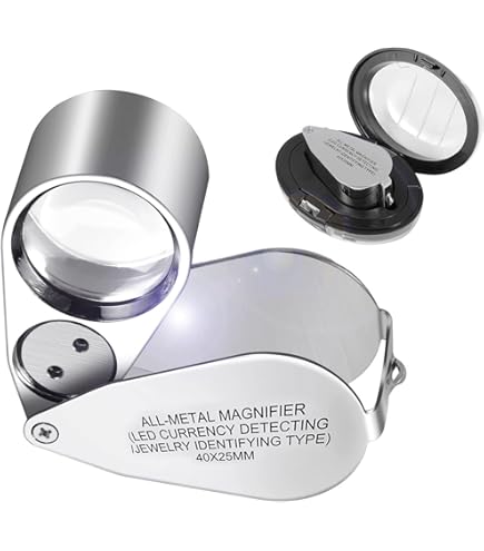 Lente Di Ingrandimento Tripla 10x Con Custodia - Portatile Per Gioiellieri E Collezionisti - Foto 5