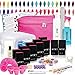 NYK1 Elite UV Shellac Gel Nail Kit - You Choose ANY 10 UV LED Colours includes Top & Base, Carry Case and FULL Professional Step-by-Step Instructions and ALL Essential Accessories