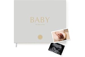 MÅL PAPER Your Edition Baby Journal - Baby Memory Book for Expecting Mums - Luxury Pregnancy Pregnancy Book - Planner Pregnancy Gift for First-Time Parents with Checklist Photo Section - Gift Boxed (Grey)