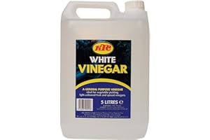 RED RICKSHAW KTC White Vinegar 5 Litre - Perfect for Pickling, Cleaning, Baking, Marinades and Sauces & Cheese Making - 5 Litre Bottle - Produced in The UK (1 Pack)