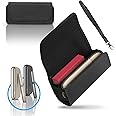 CABLE TECHNOLOGIES Custodia in Eco-Pelle di Alta Qualità compatibile con IQOS ILUMA, Astuccio in Tela e Pelle PU, Organizer, 