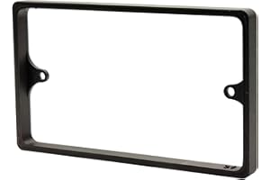 ALCHEMY COLLECTIVES Black 2-Gang 10mm Socket Spacer - Double Back Box Spacer for Tiled and Panelled Walls