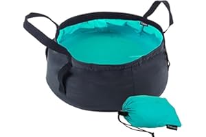 BJ-SHOP Bacino Pieghevole,Secchio Pieghevole Lavabo portatile leggero a prova di perdite con borsa per il campeggio da corsa Lavaggio Pesca 8.5L