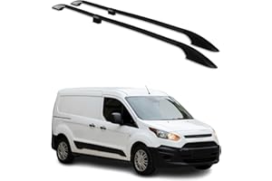 ‎OMAC OMAC Dachreling Alu kompatibel mit Ford Transit Connect 2014-2021 Langer L2 Alu Schwarz
