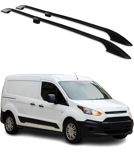 Barres Toit Aluminium Barres De Toit CHROMEMASTER Pour Ford Transit Custom L2 LWB - Aluminium - Port 75 Kg - Pour Coffre, Vélo, Ski Barre De Toit Ford Custom