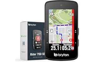 ‎BRYTON Bryton Rider 750SE 2.8" Farb-Touchscreen GPS Fahrradcomputer mit Offline-EU-Karte und Navigation