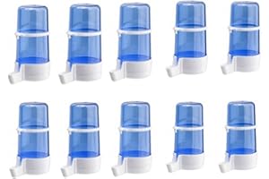 Moondown Farm 10 x 400cc Blue Anti Algae Drinker Cage Aviary Fronts for Finch, Canary, Budgie, Small Birds