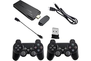 AvantMagic Retro Game Console, Wireless Retro Game Stick, 128G | 20000+ Built-in Video Games | HDMI Output for TV | Dual Wireless Controllers | Gift for Kids Adult