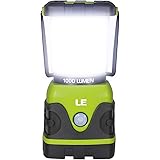 LE Camping Lantern, 1000 Lumen LED Outdoor Lights, 4 Modes Battery Powered Emergency Light, Water Resistant Tent Light…