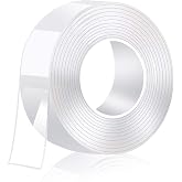 PDAteknoloji Su Sızdırmaz &Ccedil;ift Taraflı Şeffaf Bant 5 Metre Ekstra G&uuml;&ccedil;l&uuml; Yıkanabilir İnce Nano Bant Genişlik 30mm Kalınlık 1mm
