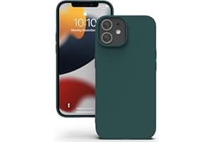 YATWIN Etui do iPhone 12 Mini, Miękkie Silikonowe Pokrowce z Precyzyjnymi Wycięciami na Aparat, Ultracienki Design, Ochrona 360° z Podniesionymi Krawędziami - Zielony