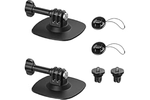 Maectech Supporto adesivo flessibile compatibile con Supporto casco per Insta360 X5/X4/X3/Ace Pro per GoPro HERO Action Camera Kit base per DJI Osmo Action e accessori per sportive (2 pezzi)