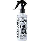 ShineXPro Bike & Car Tyre Polish 300 ml - Extreme Black Tyre Polish Spray with Long Lasting & Dirt Repellent Formulation - Ul