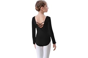 FONLAM Body da Danza Balletto per Bambine Ragazze Manica Lunga Body Ginnastica Bambine