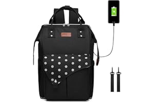 Kono Mochila porta pañales, Mochila Cambiador Gran Capacidad Bolsas Multifuncionales para Bebés para Mamá y Papá