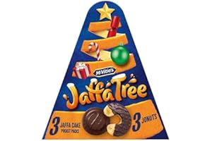 PICKYHANDS 2x Jaffa Cake Tree Christmas Jaffa Cake Jaffs Jounuts Doughnuts And Jaffa Cakes Treat British Classic Snack Tea Break