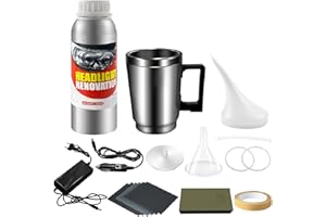Yanxinanty Kit Renovation Phare Voiture 200ml, Kit de rénovation de phares de Voiture avec Tasse d'atomisation, Kit Polissage jaunissement Flou Scratch du Phares des Auto et de Moto