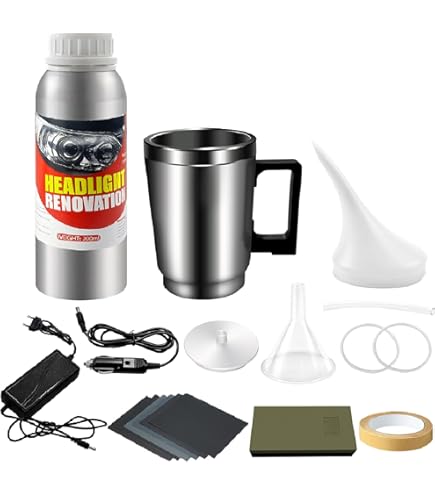 KIT COMPLET DE Nettoyage Et De Polissage Des Phares De Voiture Renouveler Les Ph EUR 22,25