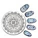Born Pretty 3Pcs Stamping Plate 6ml White Stamping Polish London Tribal Bird Round Nail Template