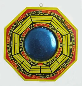 eshoppee Big Size feng Shui Pakua Bagua Pakwa Mirror 16 x 16 cm.