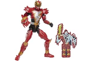Power Rangers Dino Fury Dino Knight Red Ranger 15 Action Figure Toy With Dino Fury Key, Dino-Themed Accessory