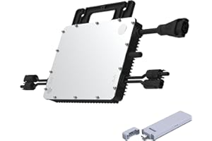 KLARBEIT Solar Wechselrichter 800W - Hoymiles HMS-800-2T + DTU W-Lite S I PV Wechselrichter 800W für Solar Balkonkraftwerk inkl. Hoymiles DTU-Wlite I Hoymiles Wechselrichter für PV Modul bis 500W