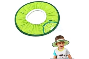 Chapeau Douche BéBé Shampooing ProtéGez - Bonnet De Enfants VisièRe Bain RéGlable ImperméAble Cap Protection Souple DiamèTre IntéRieur ProtéGer Les Yeux Et Oreilles Des 10 Cm ExtéRieur 30 Vert