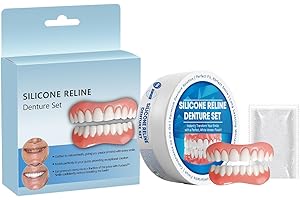FUNKPROFI Silicone Reline Denture Set,Denture Silicone Reline Kit,Silicone Denture Reliner Kit, Denture Reline Kit, Silicone Dentures Perfect for Any Occasion