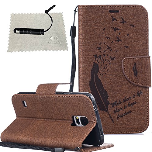 Funda Piel con Tapa para Samsung Galaxy S5 Flip Fina Case de Cuero Samsung Galaxy S5 TOCASO Billetera para Personalizada Repujado Flor Las Aves y Plumas Pattern Completa Wallet Ultra Slim Cartera Carcasa Flor Cover Magnet Fina con Ranura Para Tarjeta Bumper Antigolpes Anti Shock Antipolvo Protectora con Correa de Mano Card Holder Stand Funci n Trasero Dura Caso para Chica Girls Friends Estilo Libro Soporte Plegable y Cierre Magn tico -Coffee 1x Negro Stylus Pen reviews Funda Piel con Tapa para Samsung Galaxy S5 Flip Fina Case de Cuero Samsung Galaxy S5 TOCASO Billetera para Personalizada Repujado Flor Las Aves y Plumas Pattern Completa Wallet Ultra Slim Cartera Carcasa Flor Cover Magnet Fina con Ranura Para Tarjeta Bumper Antigolpes Anti Shock Antipolvo Protectora con Correa de Mano Card Holder Stand Funci n Trasero Dura Caso para Chica Girls Friends Estilo Libro Soporte Plegable y Cierre Magn tico -Coffee 1x Negro Stylus Pen