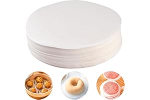 OMCGG 500Pcs 9cm Burger Paper Non Stick, 3.54 Inch Hamburger Patty Papers Burger Paper Sheets Burger Press Wax Discs Papers Cake Tin Liners Wrapping Circles for Patty Separating Cookies Storing Foods