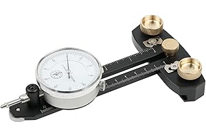Pumwoy Table Saw Gauge, Table Saw Dial Indicator, Woodworking Band Saw Calibration Tool Table Saw Accessories for Table Saw Blade Parallelism Correction and Cutting Aid, Table Saw Alignment Gauge