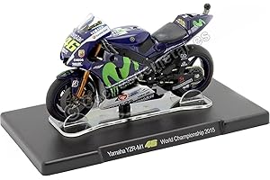 COCHESDEMETAL Compatible con 2015 Yamaha YZR-M1 Nº46 Valentino Rossi MotoGP 1:18 Editorial Salvat ROSSI1002