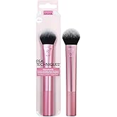 REAL TECHNIQUES Tapered Cheek Makeup Brush, For Blush, Highlighter, or Loose Powder, Soft Bristles, Precise Application, 1 Co