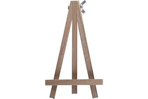 WooDeeDoo Mini Wooden Table Top Easel | 15 cm | Solid Beech Wood Desk Art Canvas Display Stand for Name Wedding Cards Pictures Photos Crafts up to A5