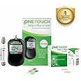 OneTouch Select Plus Simple glucometer machine with 25 Test Strips & 25 additional Ultrasoft 2 Lancets(total 35 lancets) | Simple & accurate testing of Blood sugar levels at home | Global Iconic Brand
