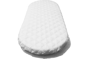 PINKFAIRYZ Microfibre Hypoallergenic Quilted Baby Fully Breathable Value Oval Mattresses 70 x 30 x 4cm Will Fit Mamas & Papas and Mothercare, Stokke Sleepi Bed Moses Baskets