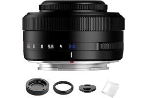 TTARTISAN AF 27mm F2.8 Fuji X Mount Autofokus Pancake Lins (Svart) | APS-C Ultrakompakt objektiv, STM-motor, med klickad ring, kompatibel med Fujifilm-kameror