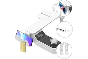 JINYOMFLY Bidé para WC, Bidé No Eléctrico, Bidé Portátil con Doble Boquilla, Bidé Accesorio para Inodoro, Autolimpiante para Asiento de Inodoro, Presión de Agua Ajustable (Modo Agua Fría)