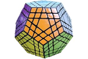 OOSTIFUN Gobus ShengShou 5x5 Megaminx Dodekaeder 5x5 Gigaminx Megaminx Würfel 12 Oberfläche, 5 Sterne Schwierigkeitsgrad (Schwarz)